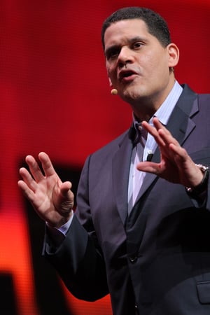 This is the Avatar Image for the Reggie Fils-AimE (Former President of Nintendo of America) AI Voice and Text to Speech Generator